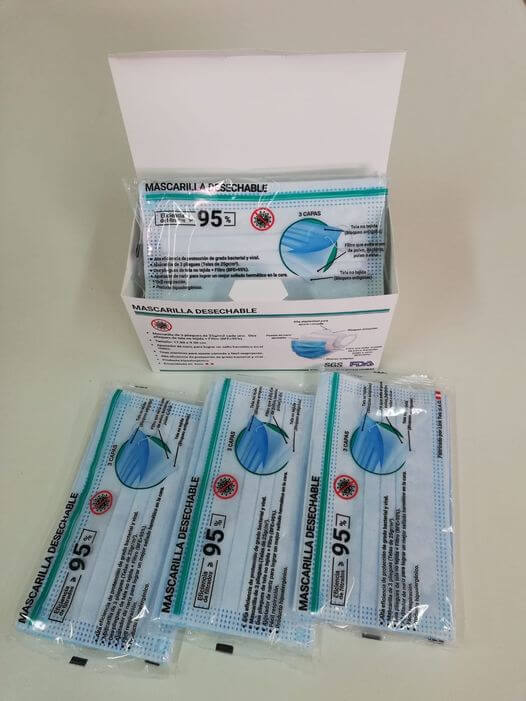 Paquete de 5 mascarillas